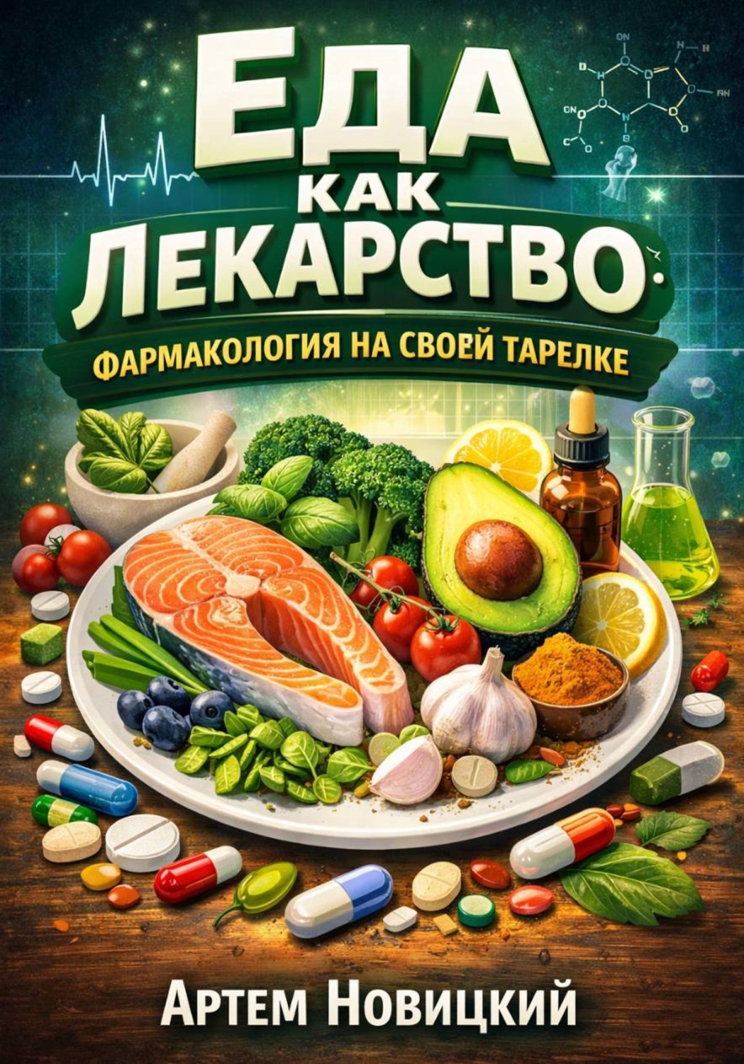 Обложка книги «Еда как лекарство. Фармакология на своей тарелке»