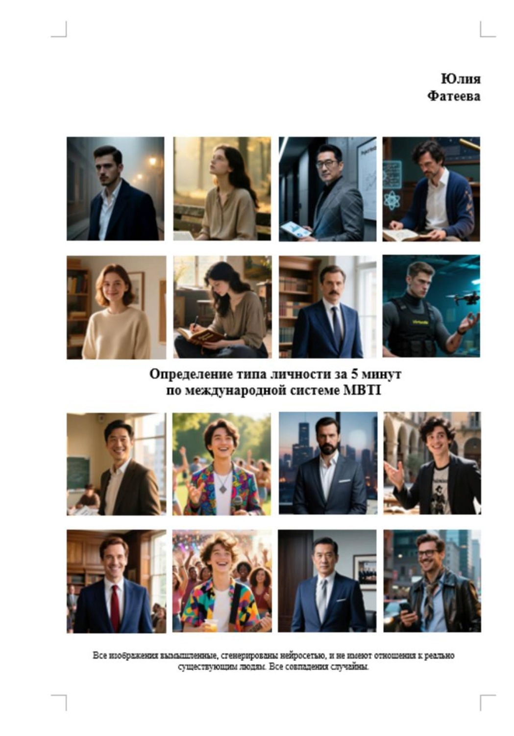 Обложка книги «Определение типа личности за 5 минут»
