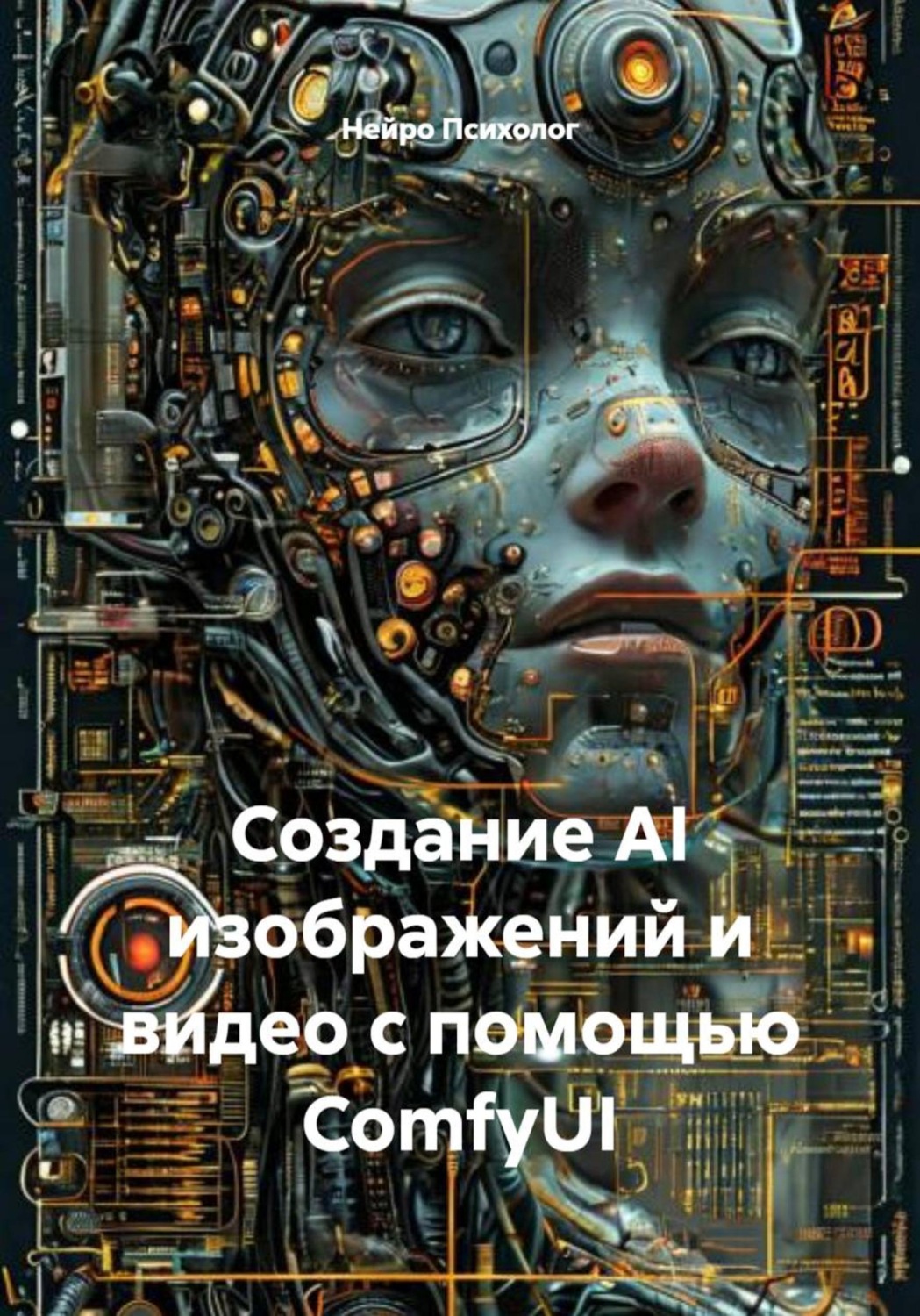 Обложка книги «Создание AI изображений и видео с помощью ComfyUI»