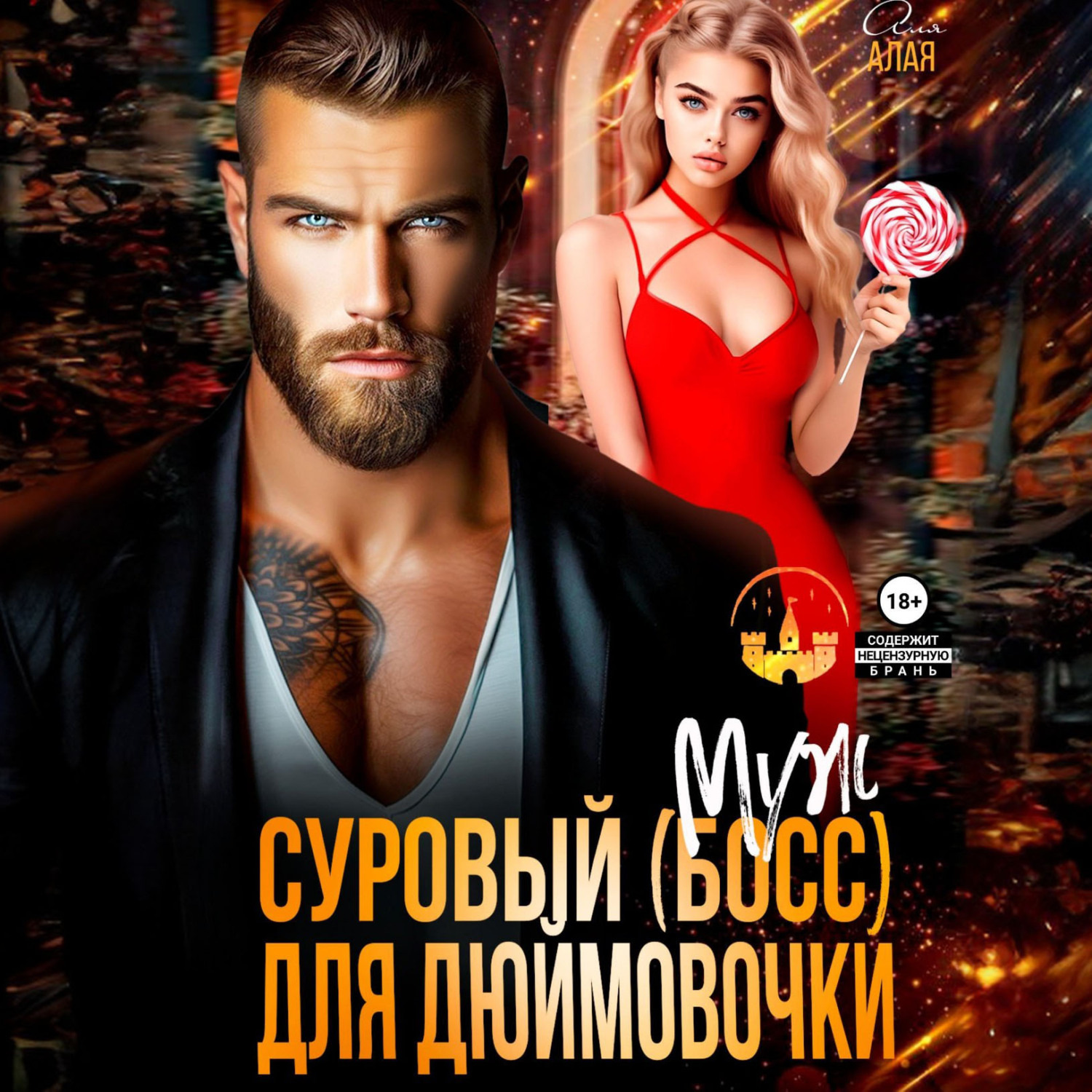 Обложка книги «Суровый босс для дюймовочки»
