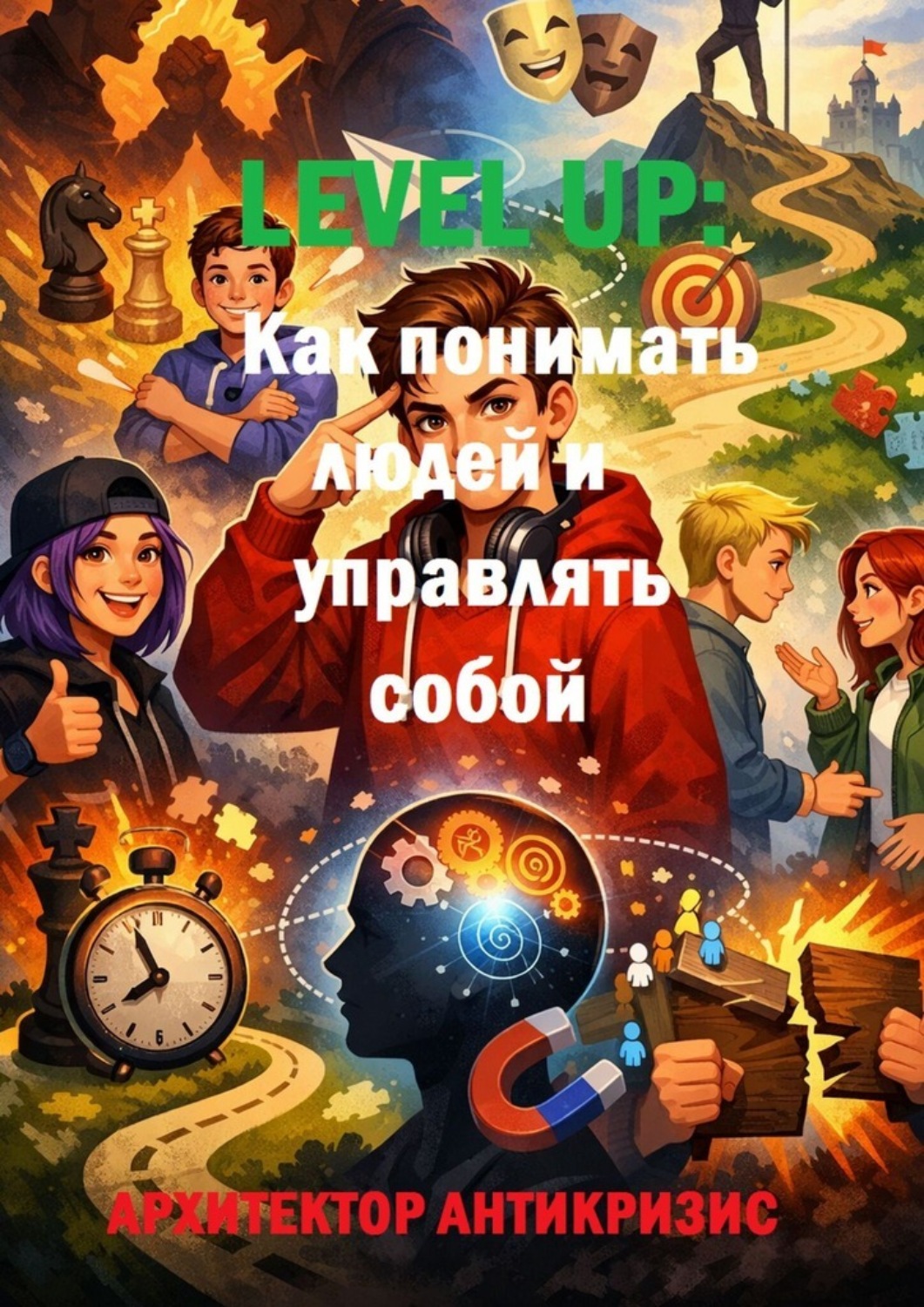 Обложка книги «Level Up: Как понимать людей и управлять собой»