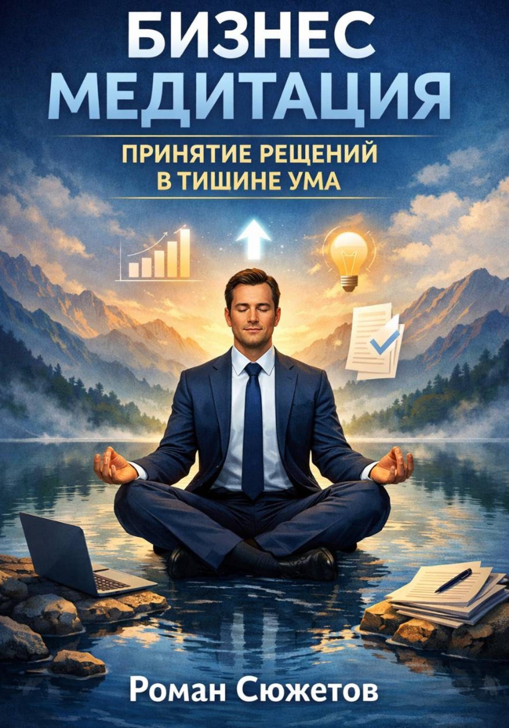 Обложка книги «Бизнес медитация. Принятие решений в тишине ума»