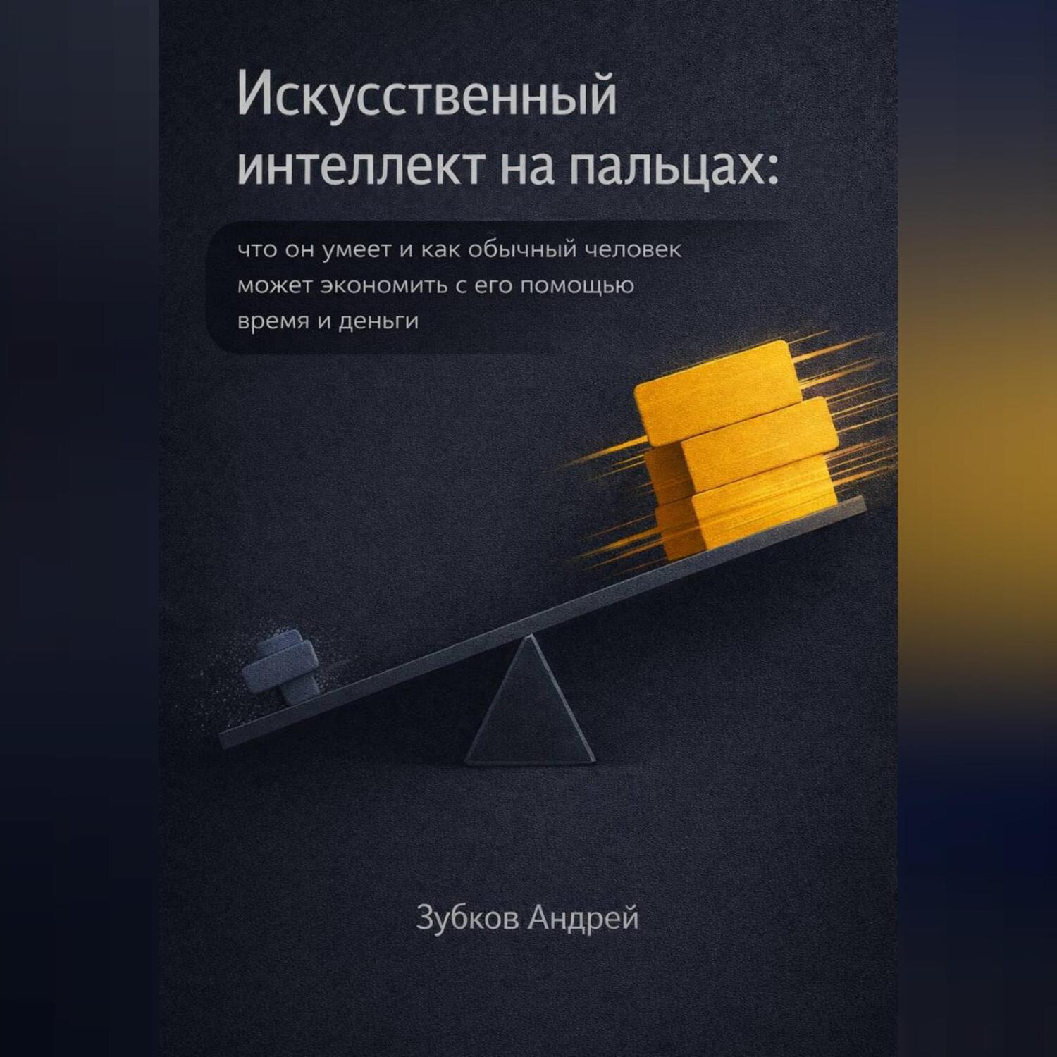 Обложка книги «Искусственный интеллект на пальцах: что он умеет и как обычный человек может экономить с его помощью время и деньги»
