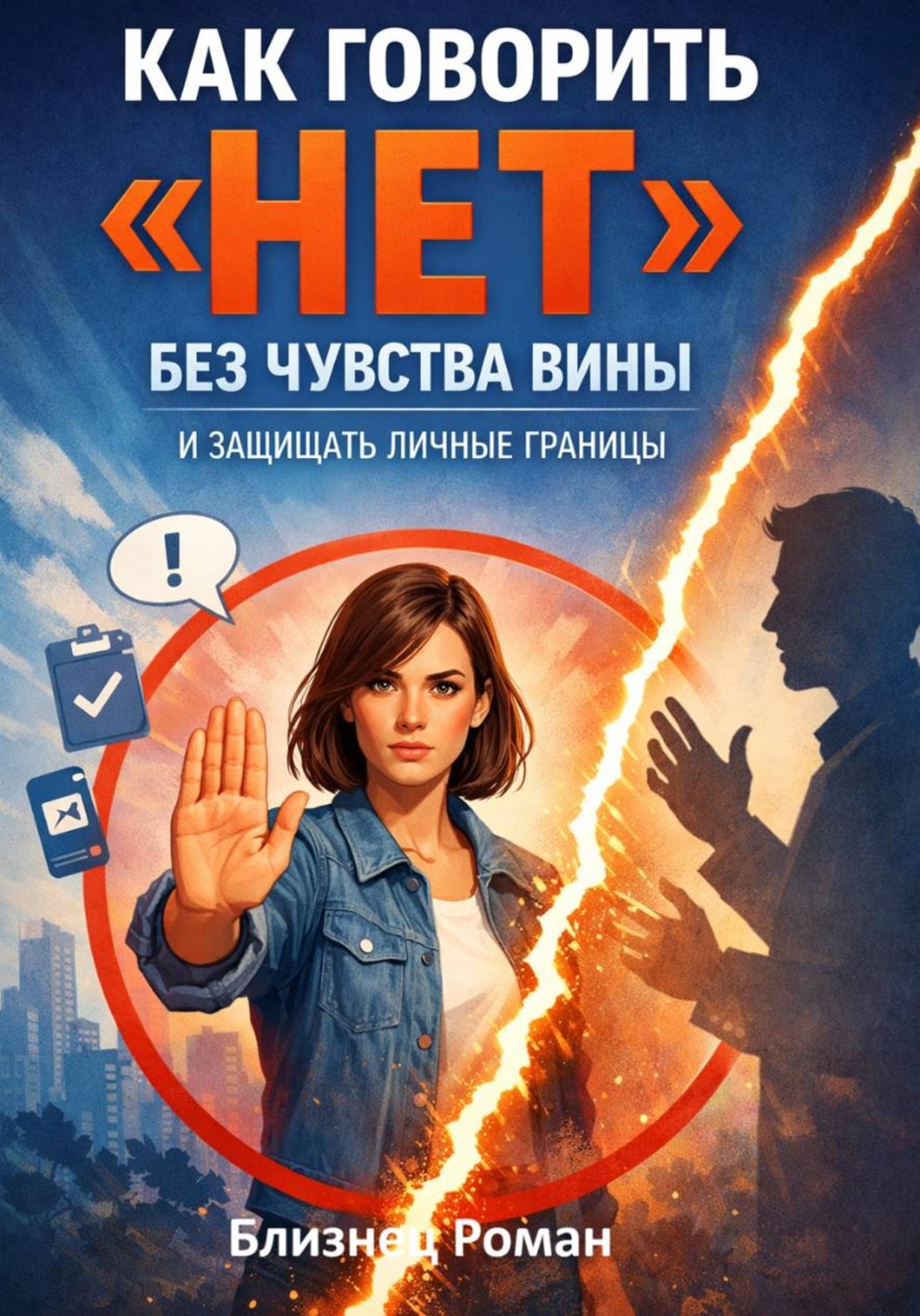 Обложка книги «Как говорить «нет» без чувства вины и защищать личные границы»