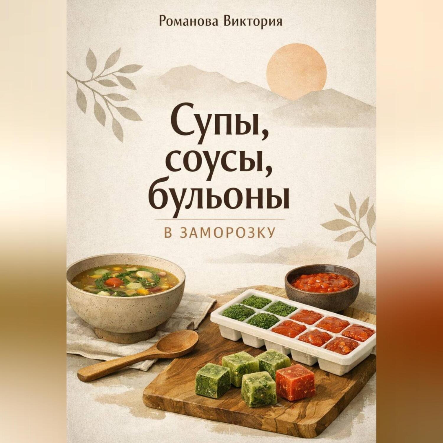 Обложка книги «Супы, соусы, бульоны в заморозку»