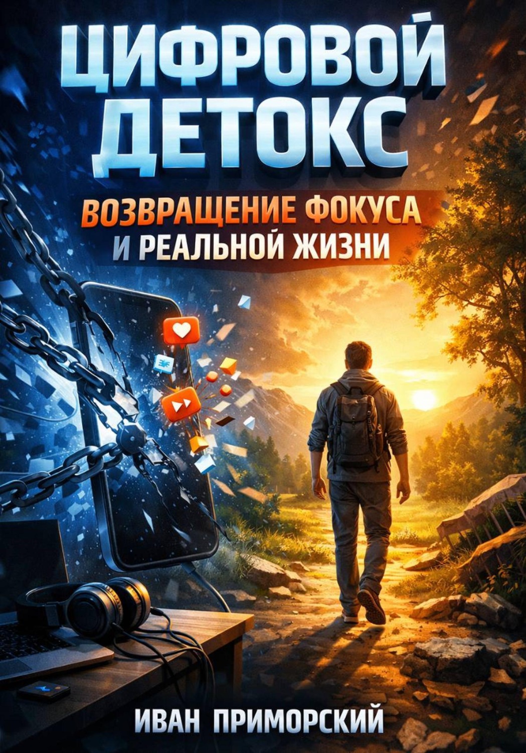 Обложка книги «Цифровой детокс. Возвращение фокуса и реальной жизни»