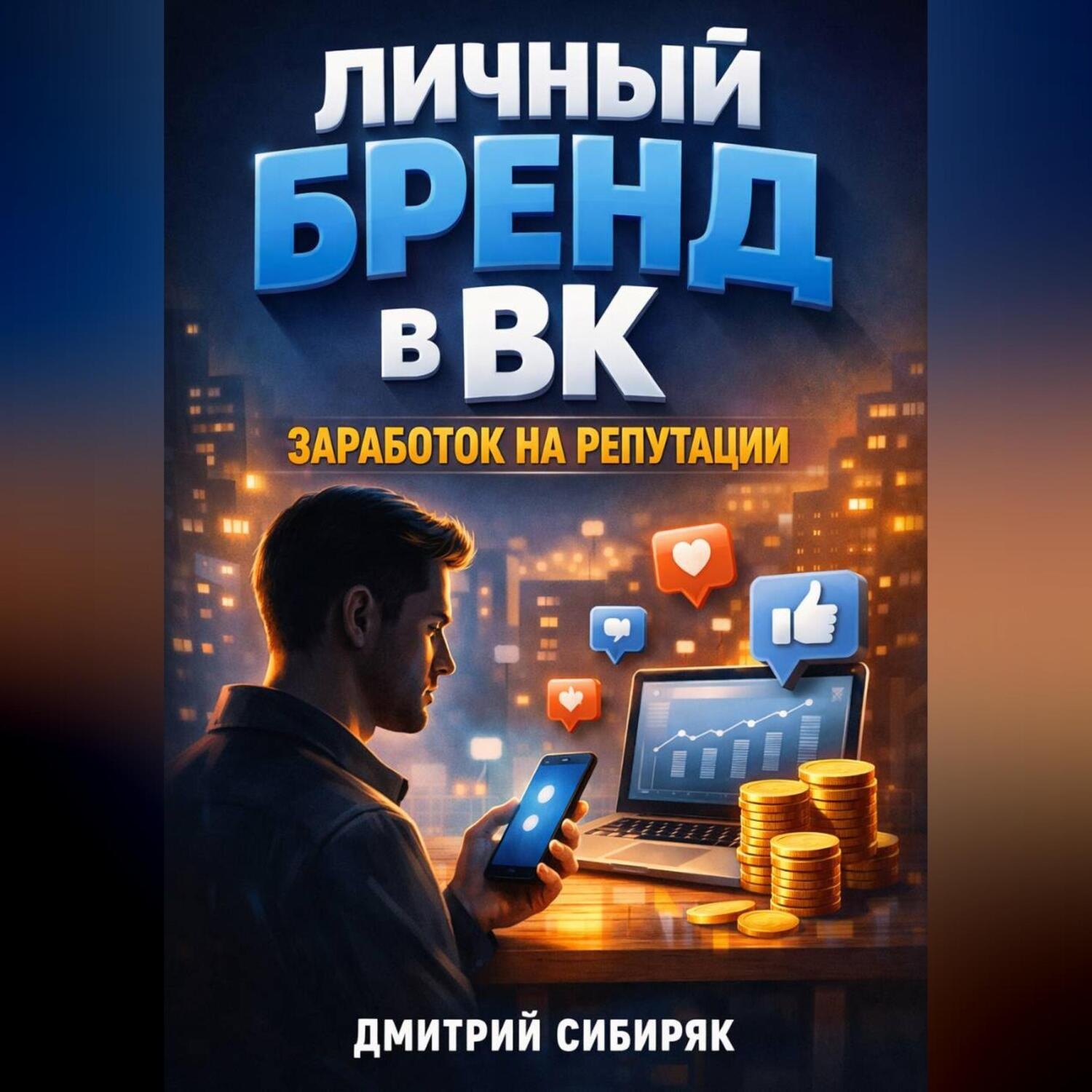Обложка книги «Личный бренд в ВК Заработок на репутации»
