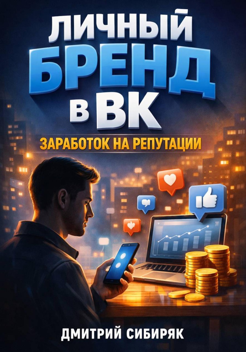 Обложка книги «Личный бренд в ВК Заработок на репутации»