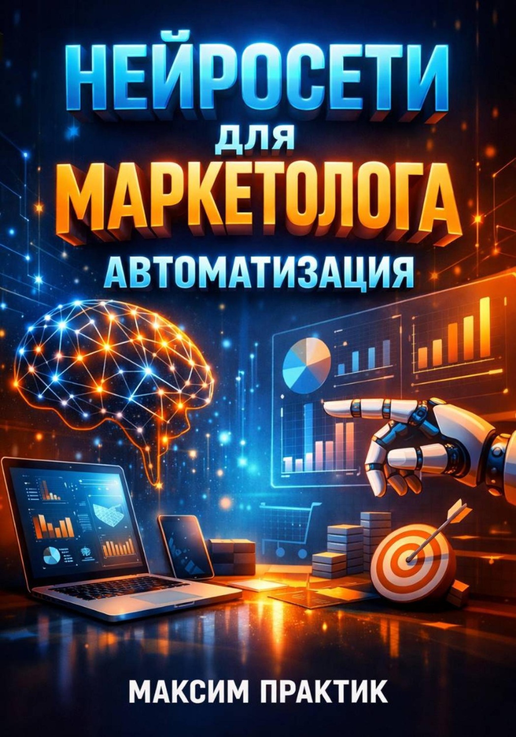 Обложка книги «Нейросети для маркетолога: Автоматизация»