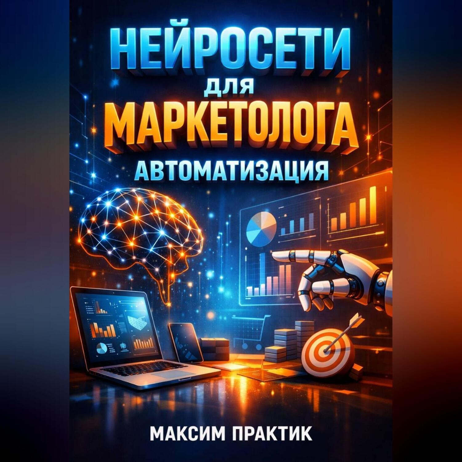 Обложка книги «Нейросети для маркетолога Автоматизация»