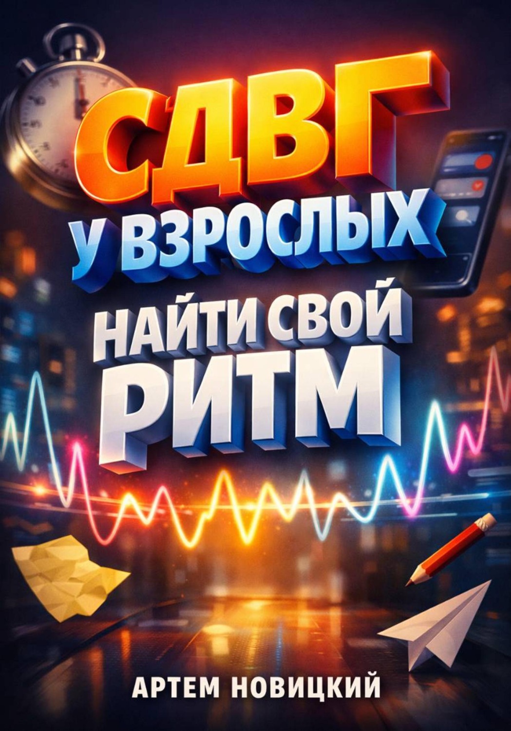 Обложка книги «СДВГ у взрослых найти свой ритм»