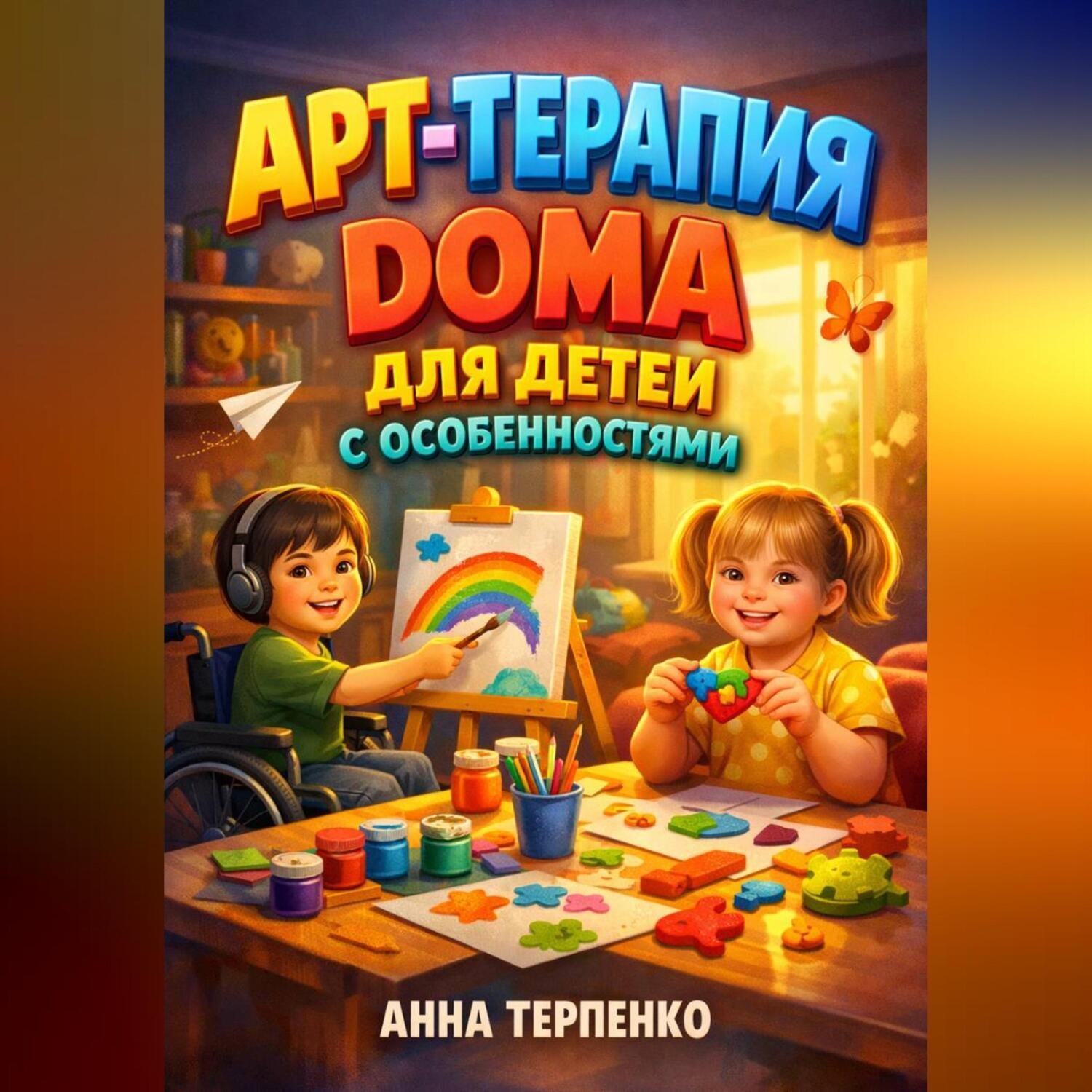 Обложка книги «Арт терапия дома для детей с особенностями»