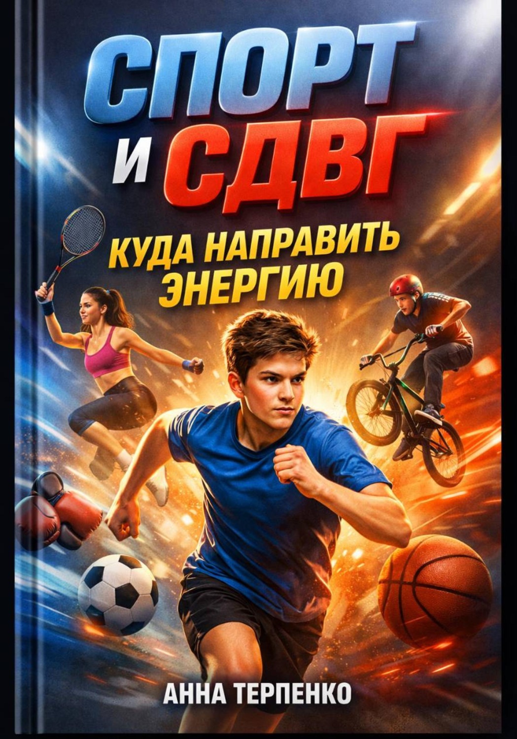 Обложка книги «Спорт и СДВГ. Куда направить энергию»