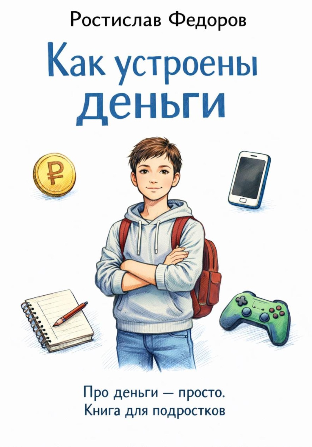 Обложка книги «Как устроены деньги. Про деньги - просто. Книга для подростков»