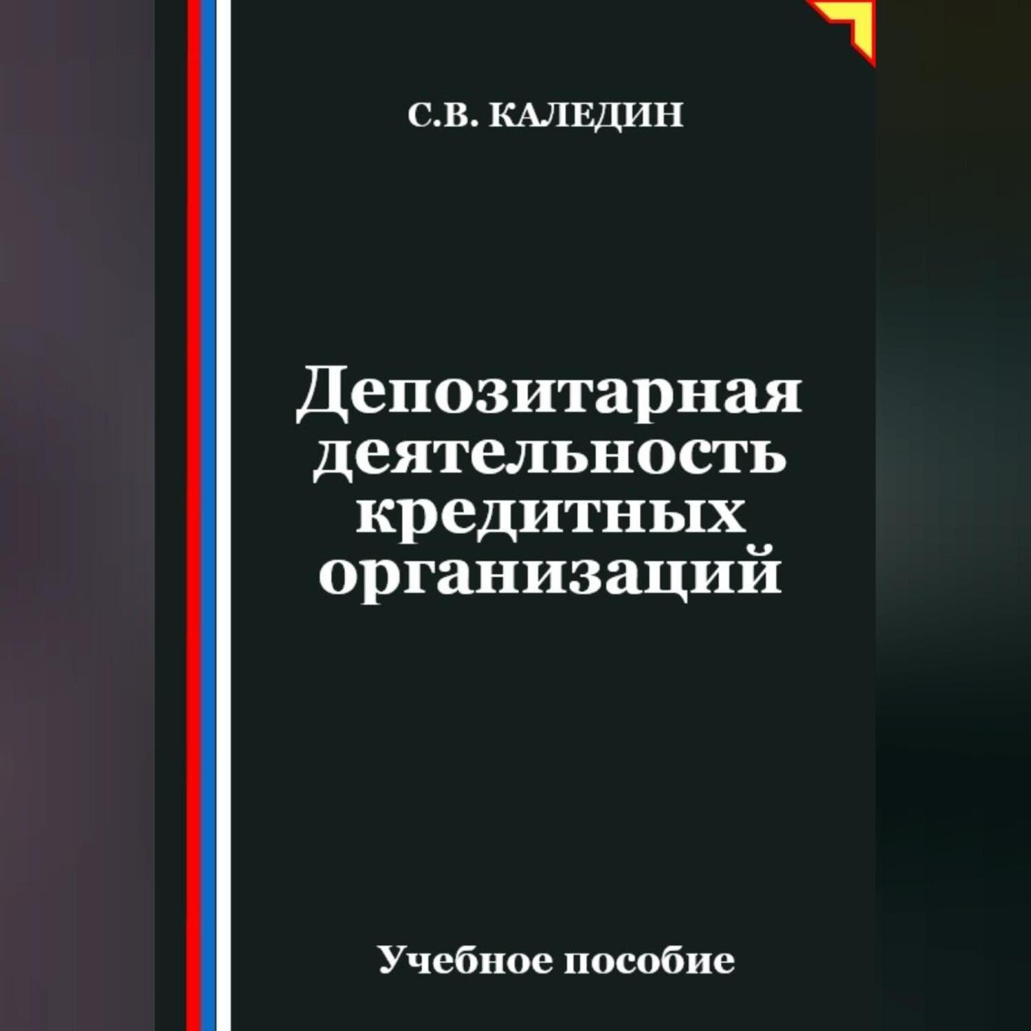 Обложка книги «Депозитарная деятельность кредитных организаций»