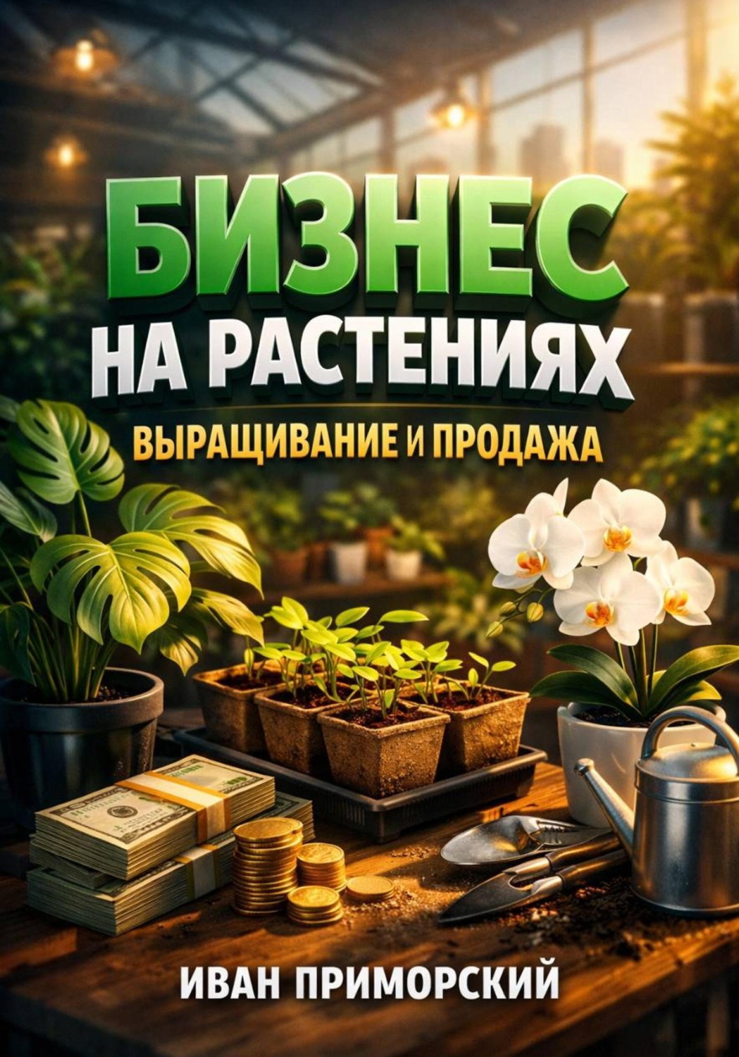 Обложка книги «Бизнес на растениях. Выращивание и продажа»