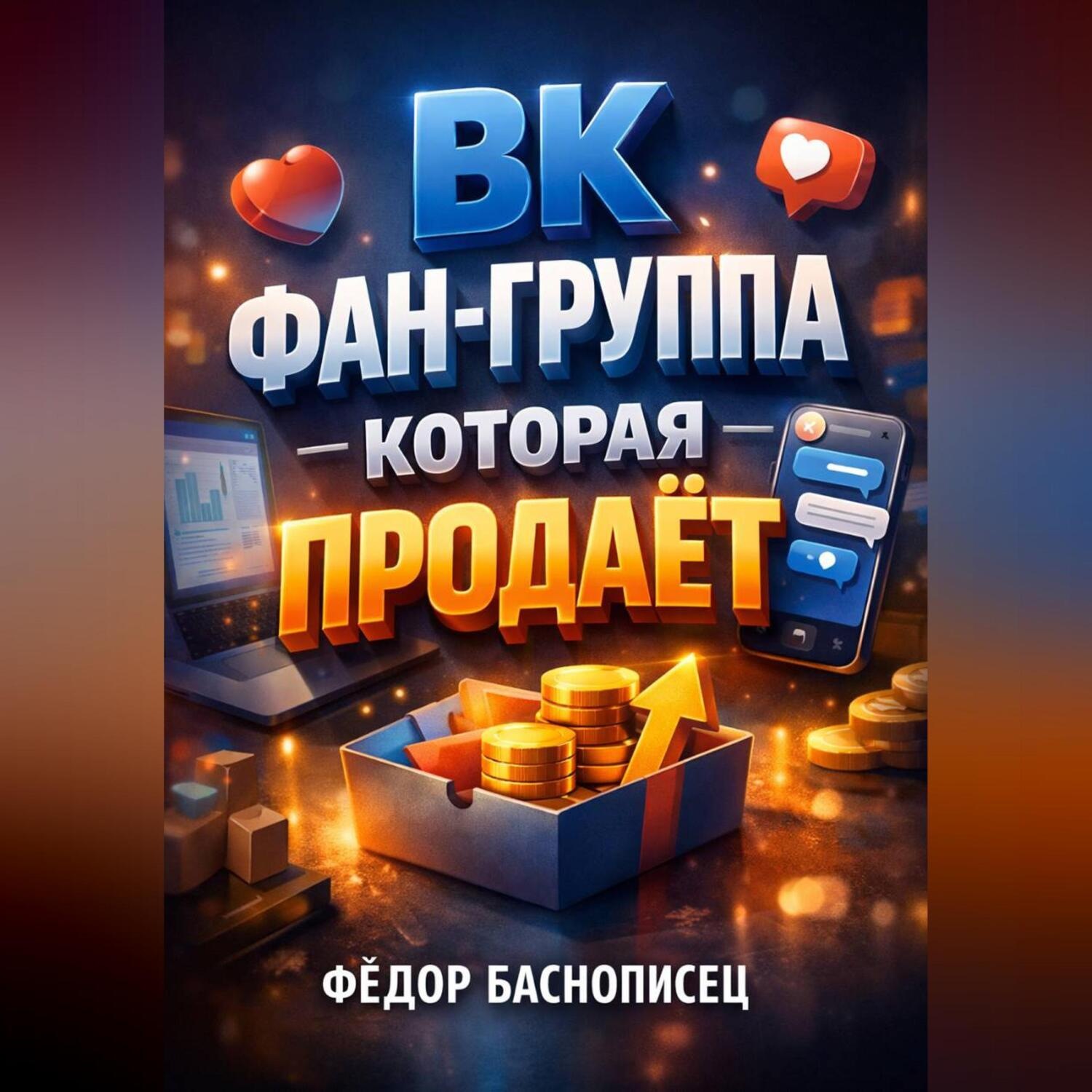 Обложка книги «ВК Фан группа которая продает»
