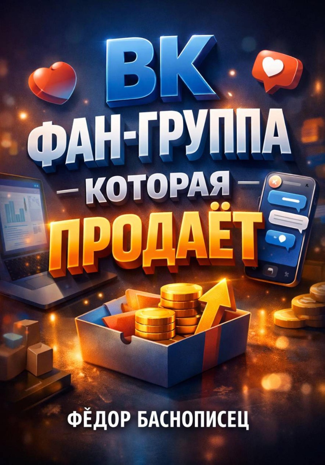 Обложка книги «ВК. Фан группа которая продает»