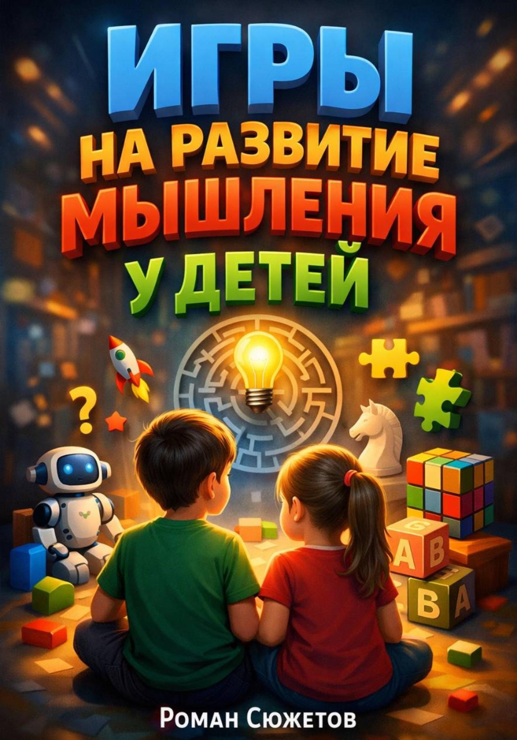 Обложка книги «Игры на развитие мышления у детей»