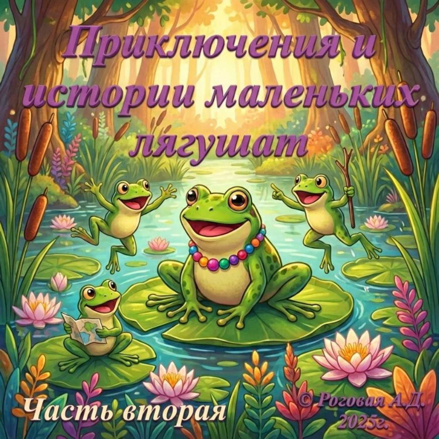Обложка книги «Приключения и истории маленьких лягушат. Часть вторая»