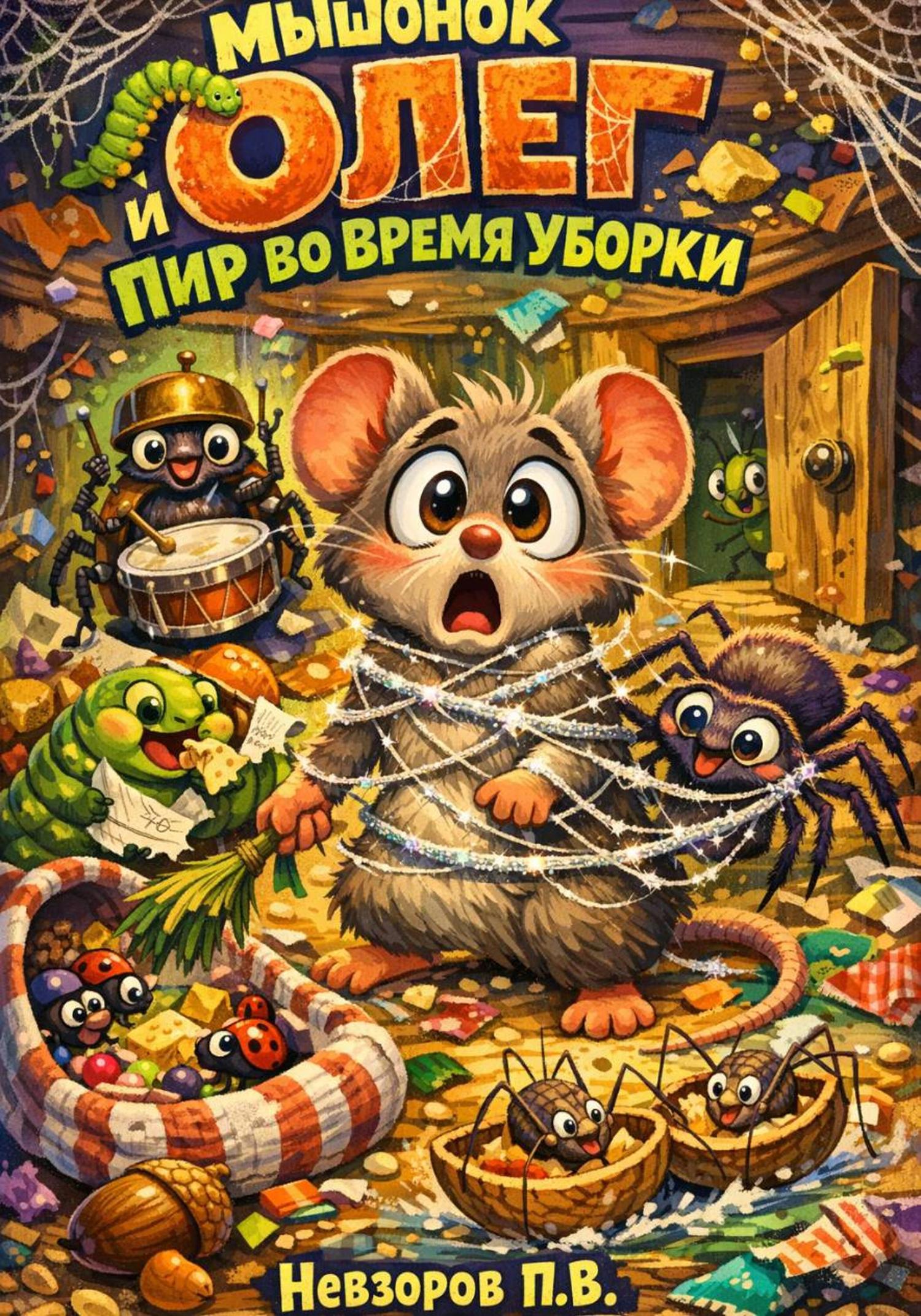 Обложка книги «Мышонок Олег и пир во время уборки»