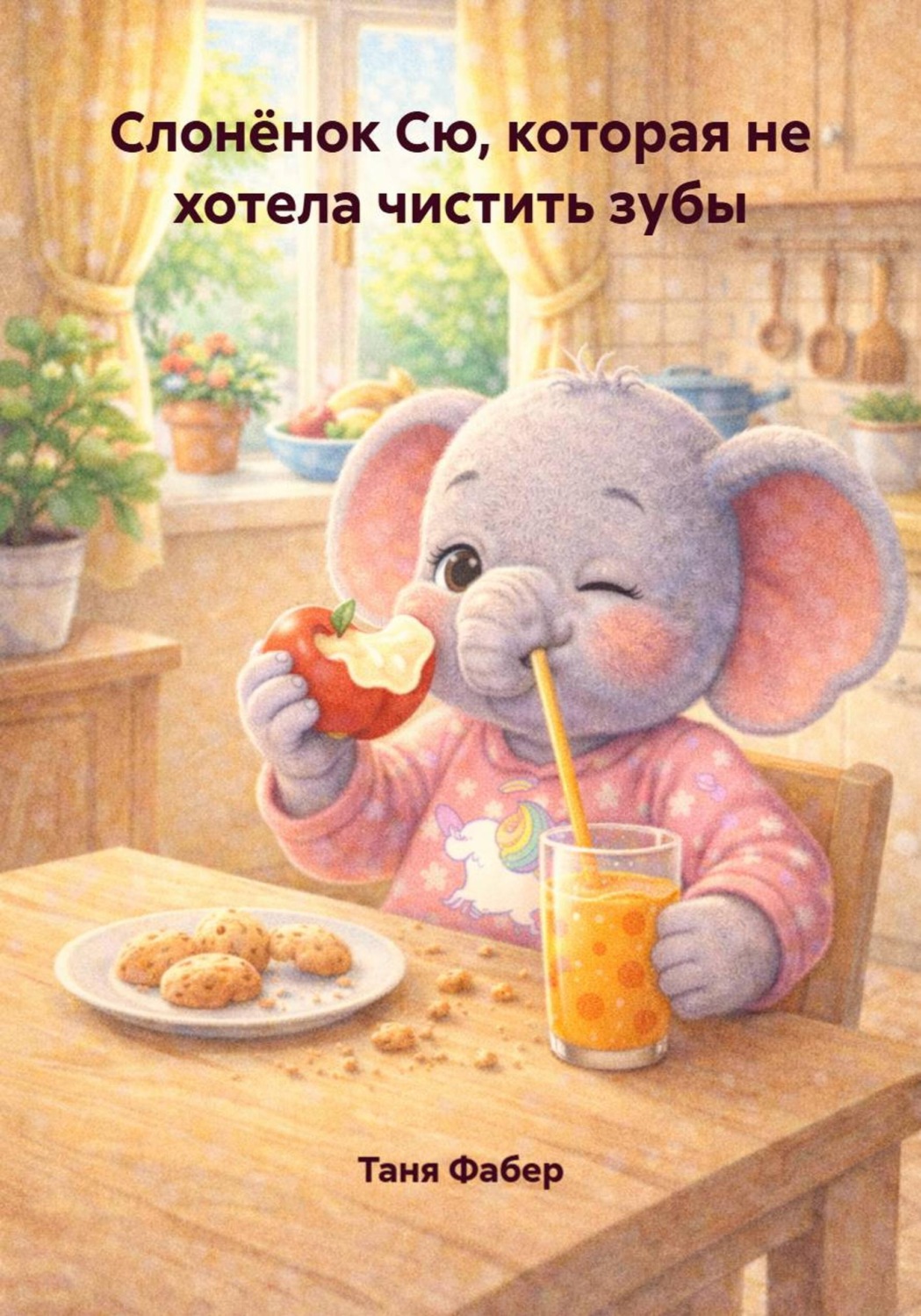 Обложка книги «Слонёнок Сю, которая не хотела чистить зубы»