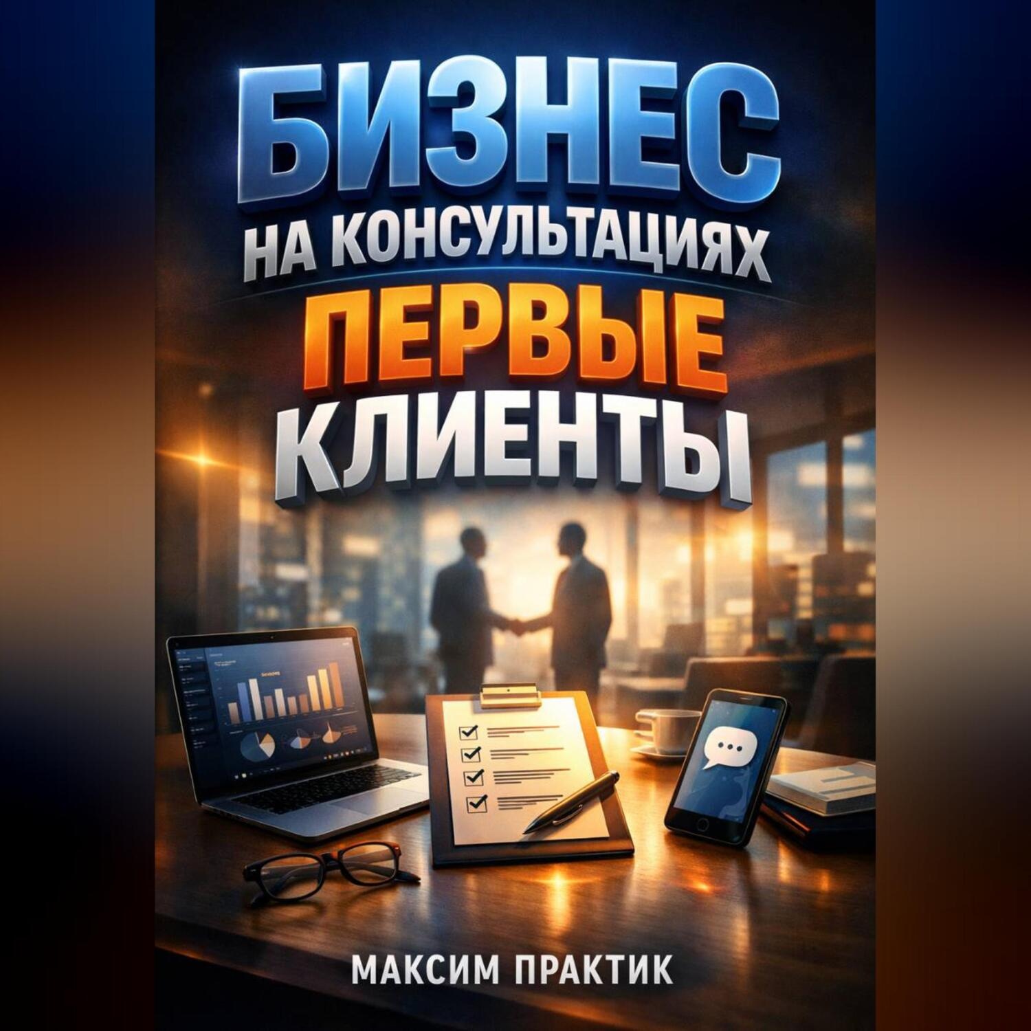 Обложка книги «Бизнес на консультациях Первые клиенты»