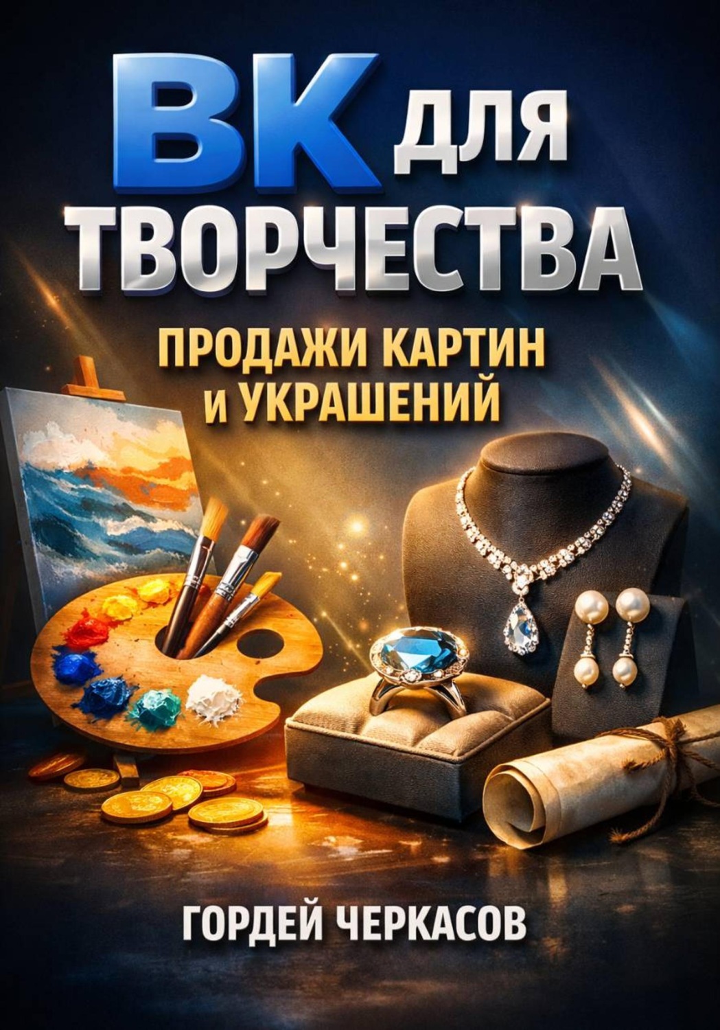 Обложка книги «ВК для творчества Продажи картин и украшений»
