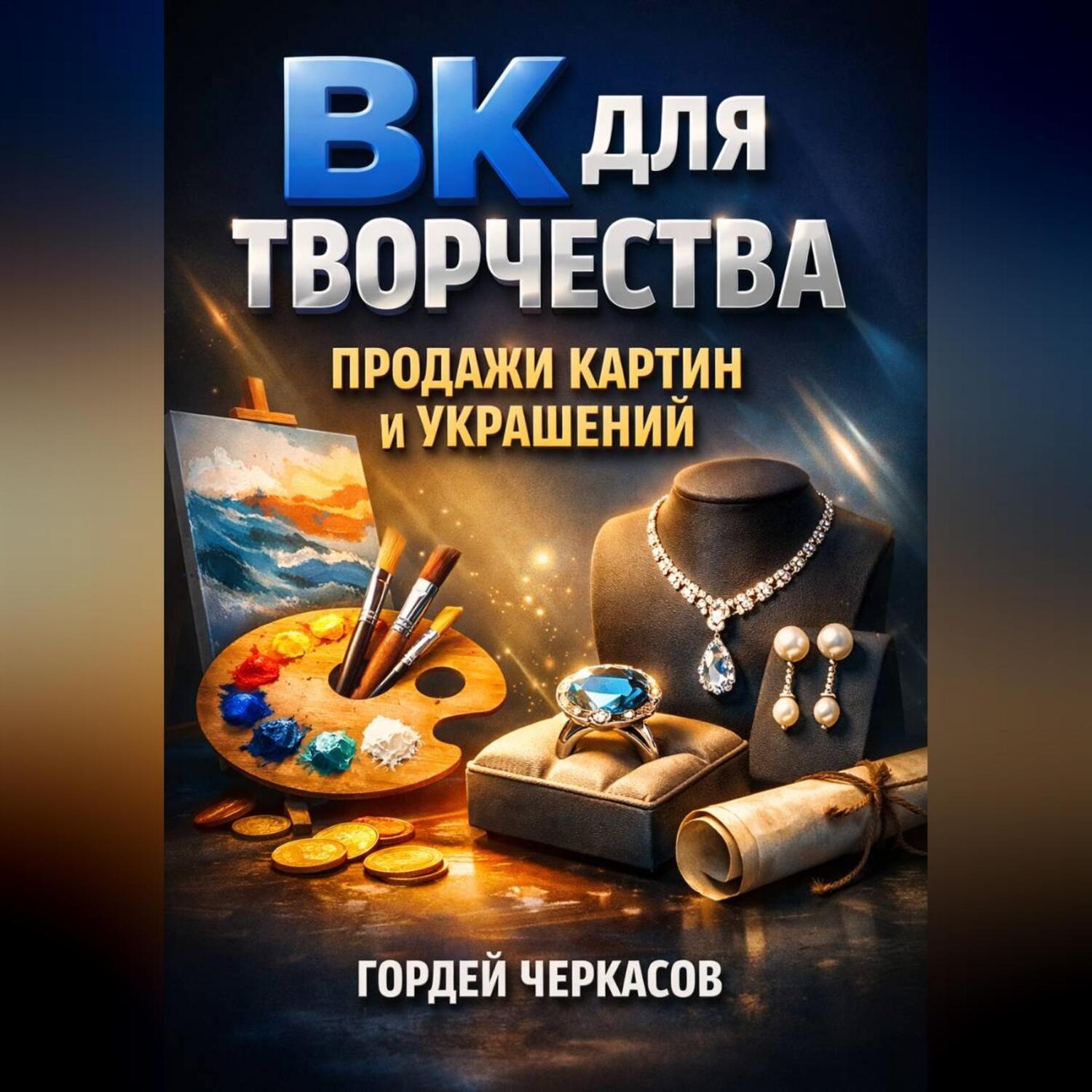Обложка книги «ВК для творчества Продажи картин и украшений»