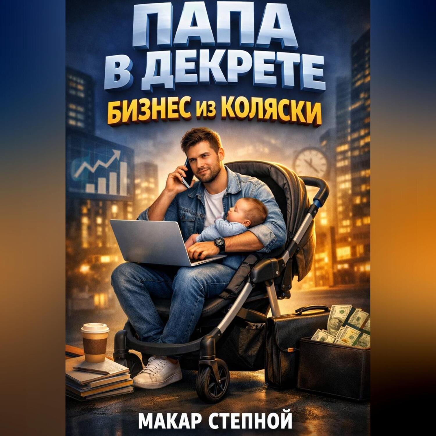 Обложка книги «Папа в декрете Бизнес из коляски»