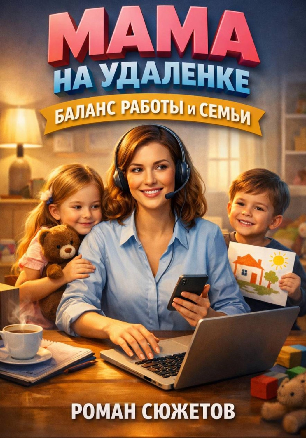 Обложка книги «Мама на удаленке Баланс работы и семьи»