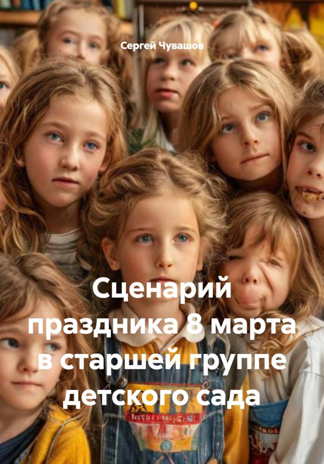 Обложка книги «Сценарий праздника 8 марта в старшей группе детского сада»