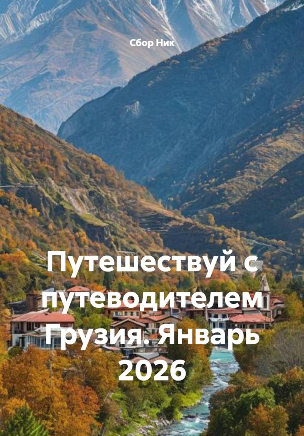 Обложка книги «Путешествуй с путеводителем Грузия. Январь 2026»
