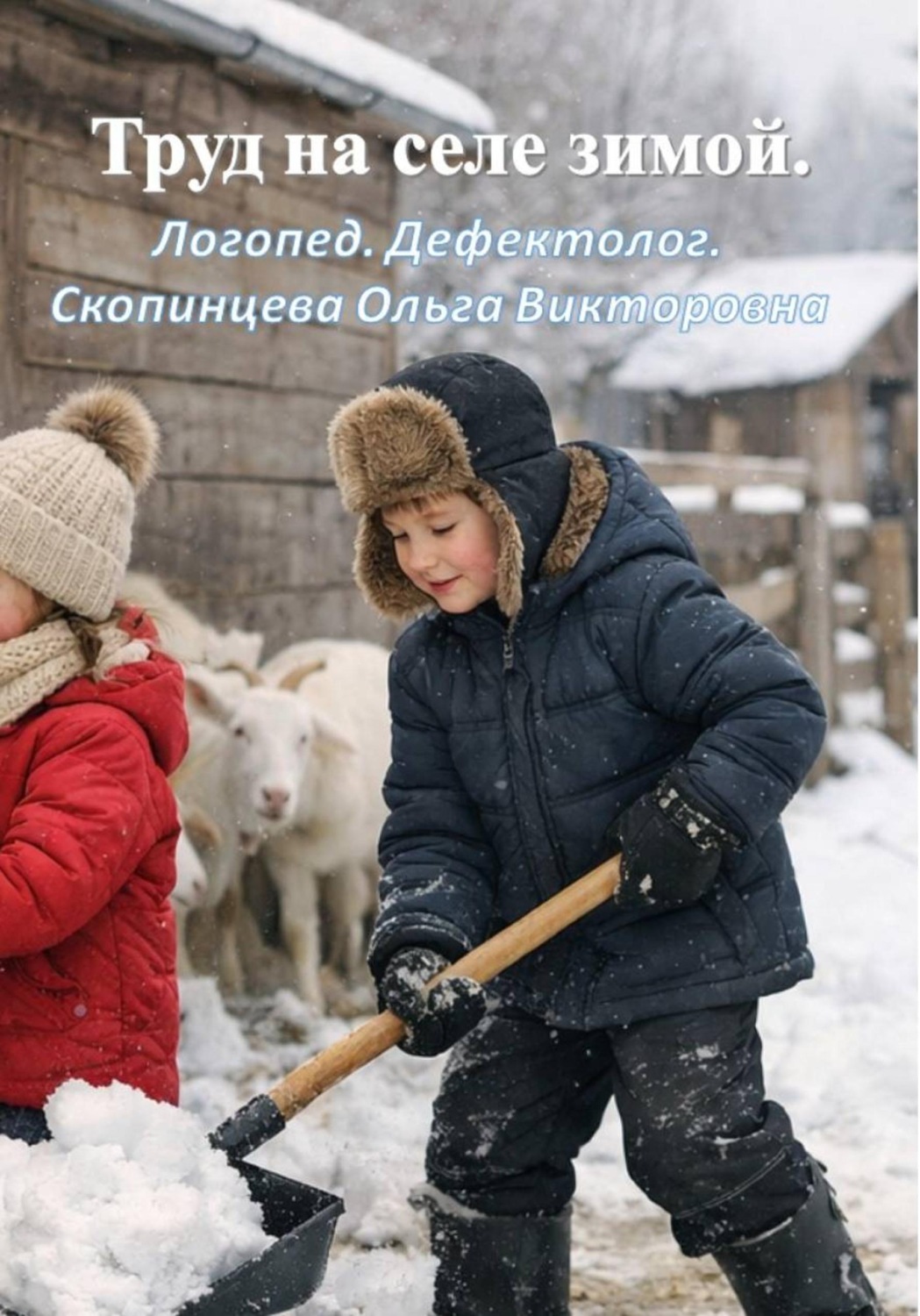 Обложка книги «Труд на селе зимой»