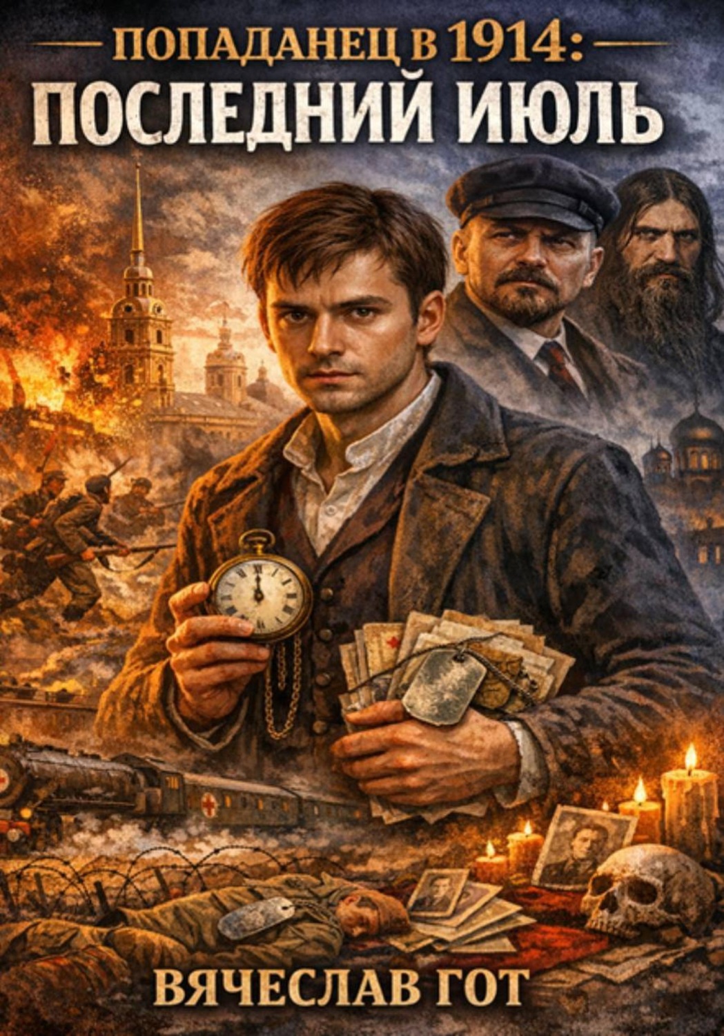 Обложка книги «Попаданец в 1914: Последний июль»