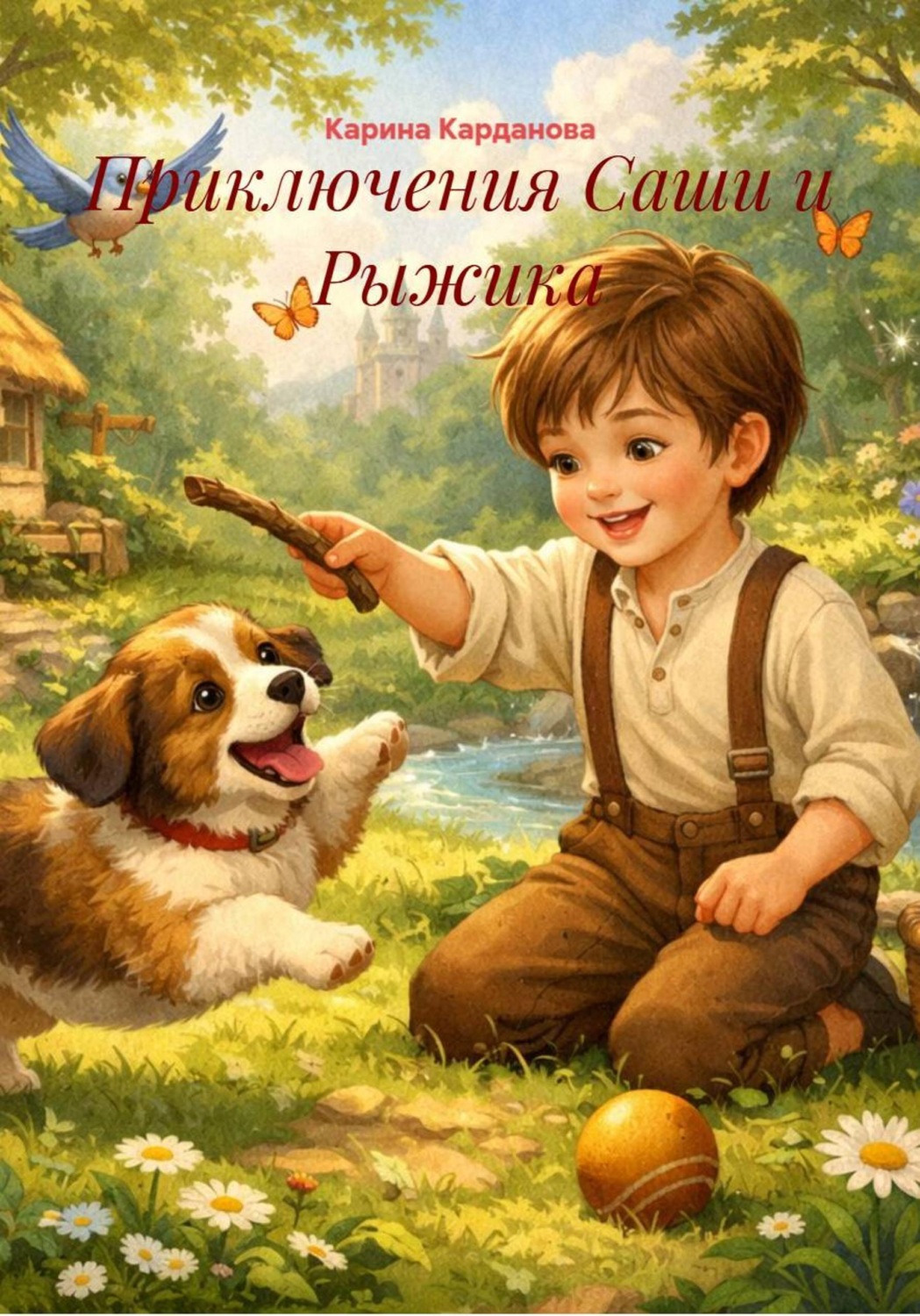 Обложка книги «Приключения Саши и Рыжика»