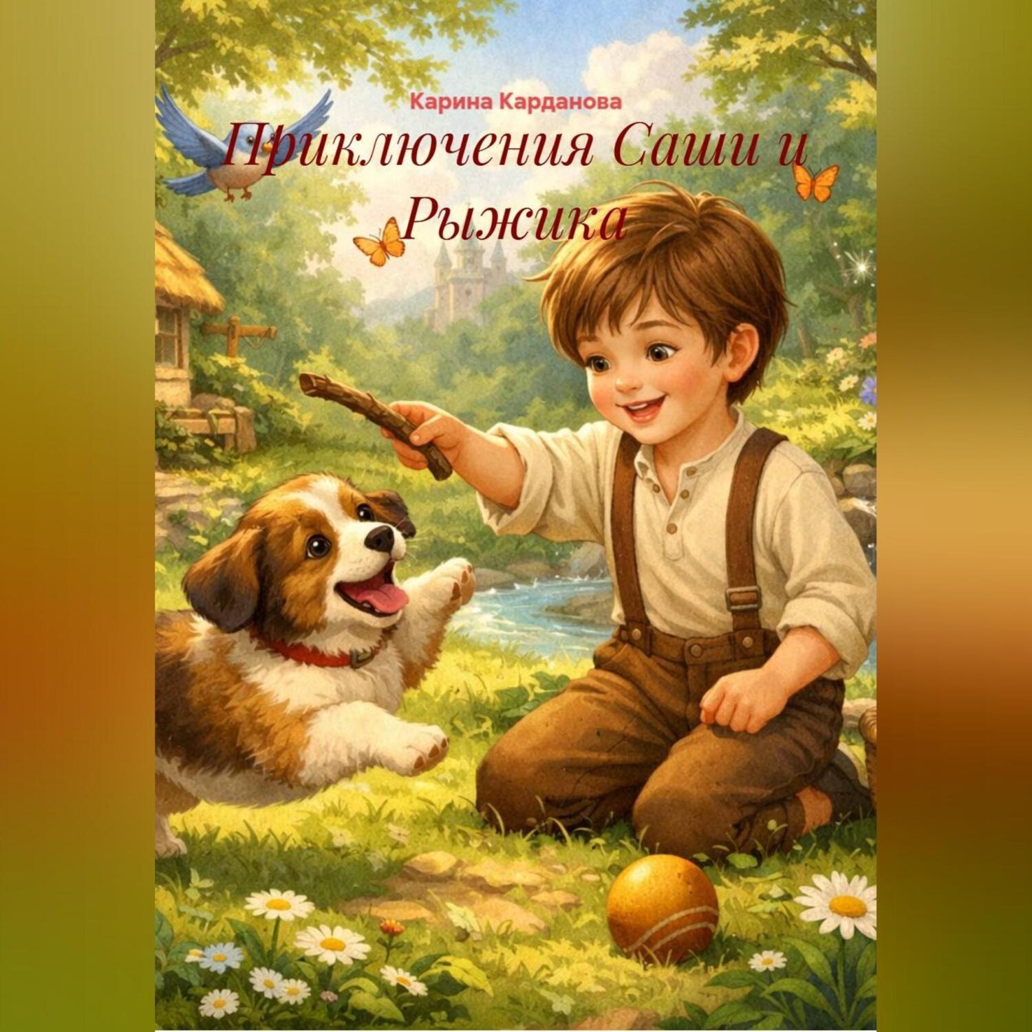 Обложка книги «Приключения Саши и Рыжика»