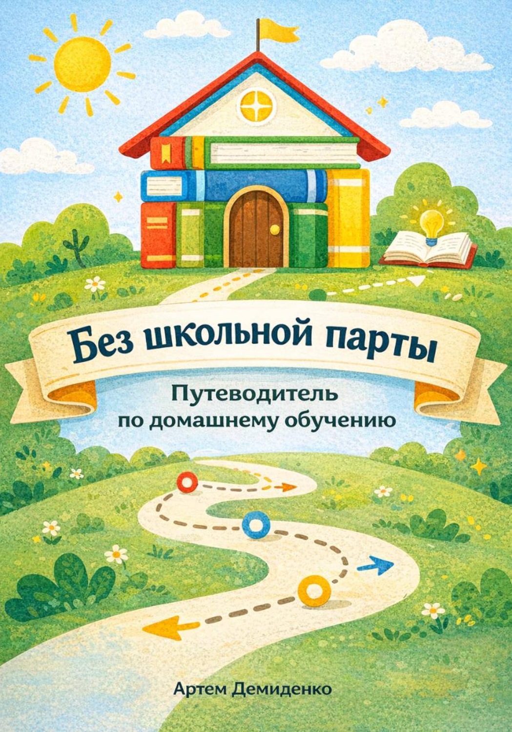 Обложка книги «Без школьной парты: Путеводитель по домашнему обучению»