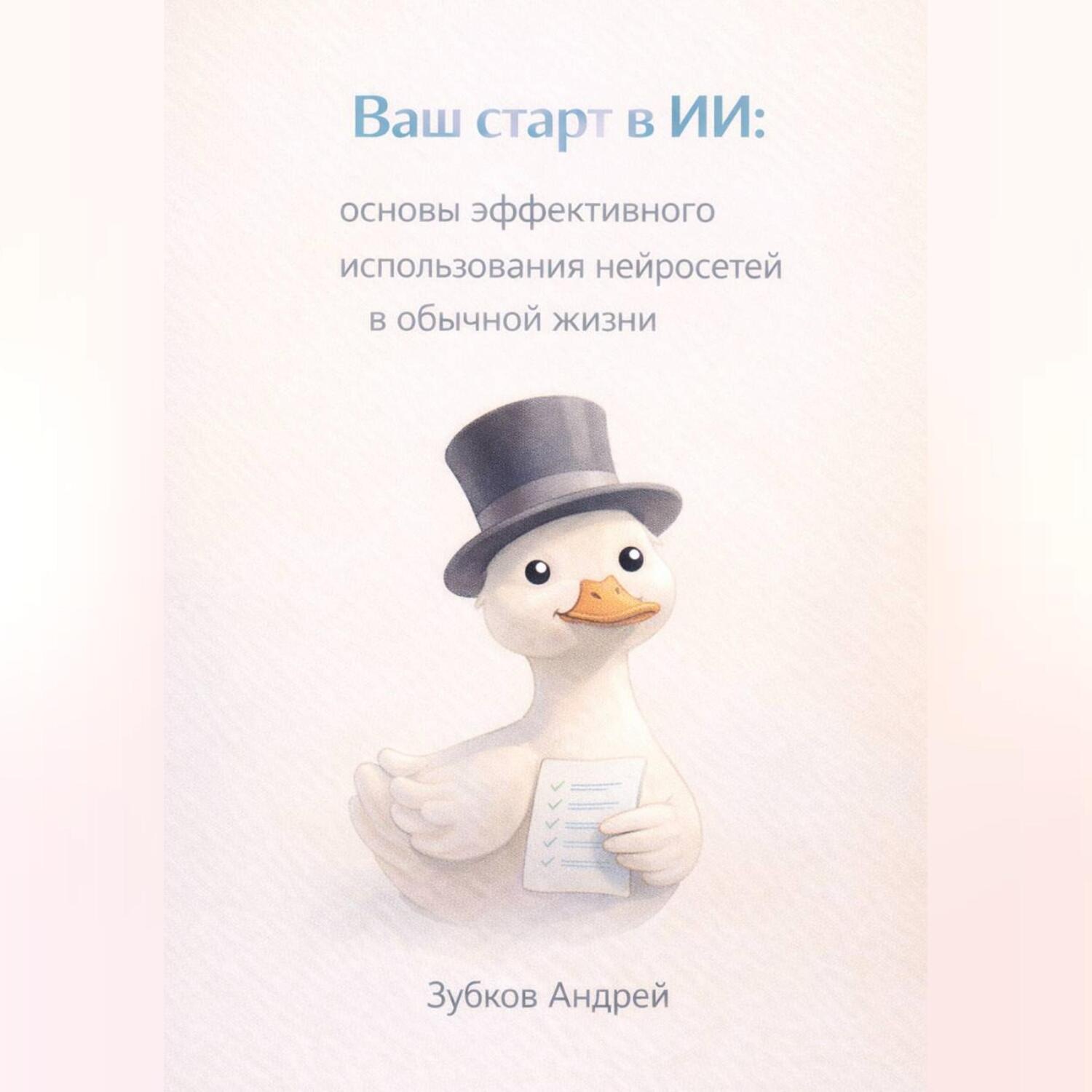 Обложка книги «Ваш старт в ИИ: основы эффективного использования нейросетей в обычной жизни»