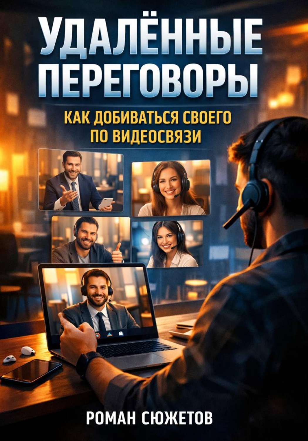 Обложка книги «Удаленные переговоры. Как добиваться своего по видеосвязи»