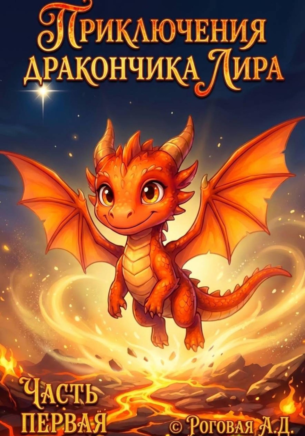 Обложка книги «Приключения дракончика Лира. Часть первая»