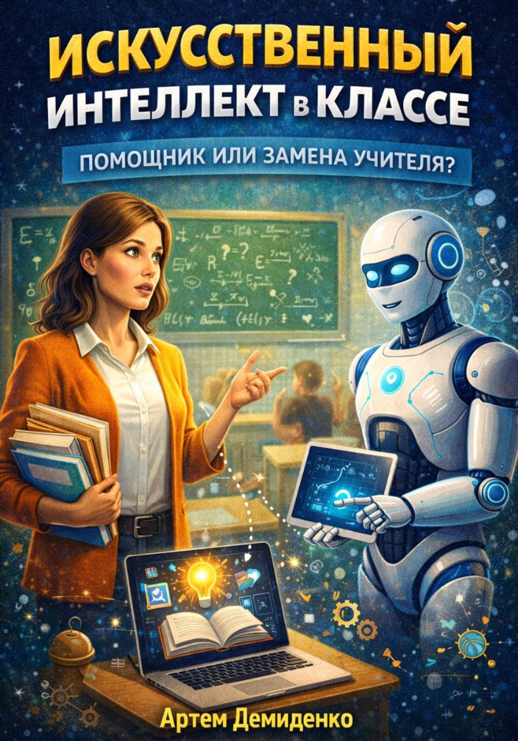 Обложка книги «Искусственный интеллект в классе: Помощник или замена учителя?»