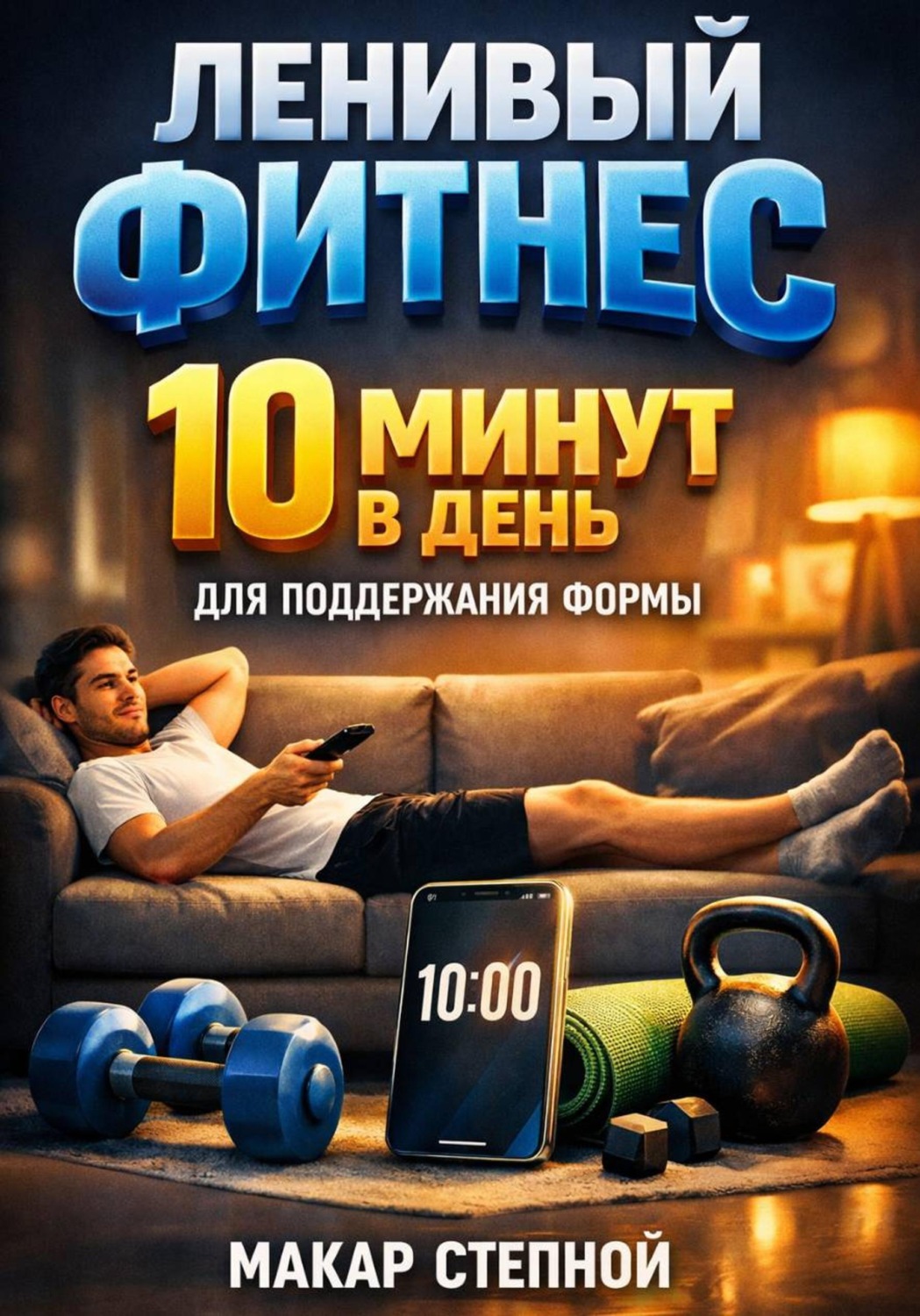 Обложка книги «Ленивый фитнес. 10 минут в день для поддержания формы»