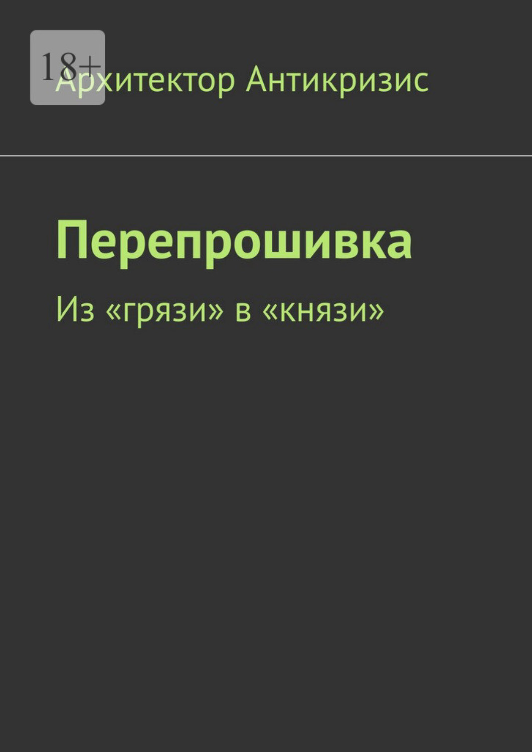 Обложка книги «Перепрошивка. Из «грязи» в «князи»»