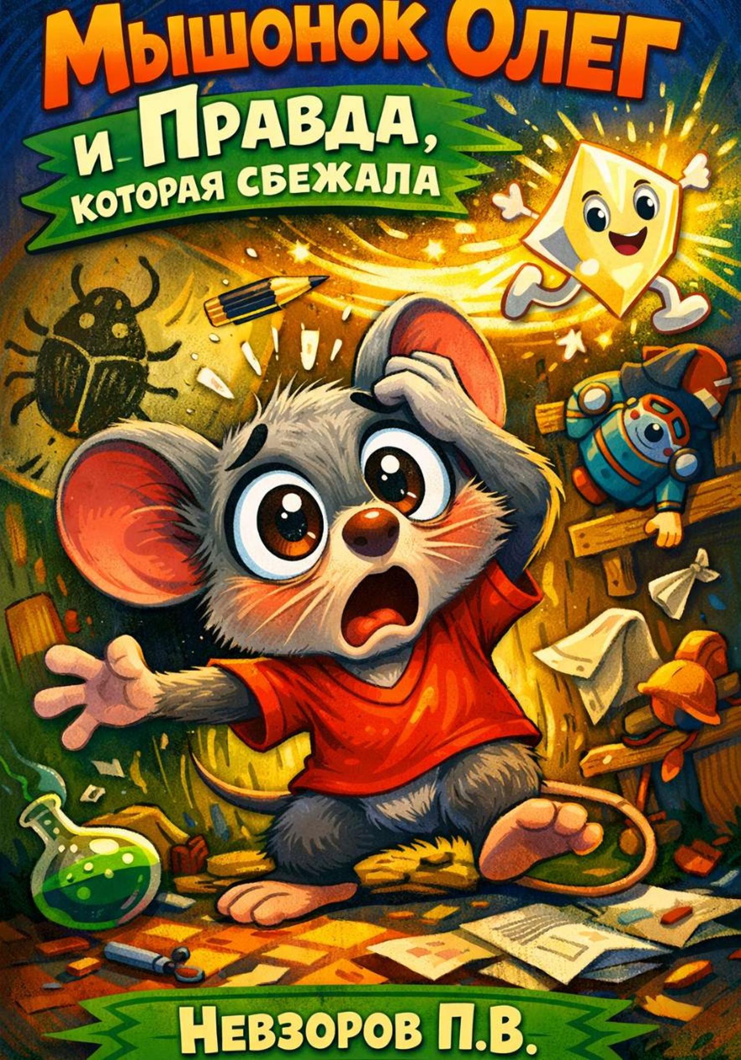 Обложка книги «Мышонок Олег и и Правда, которая сбежала»