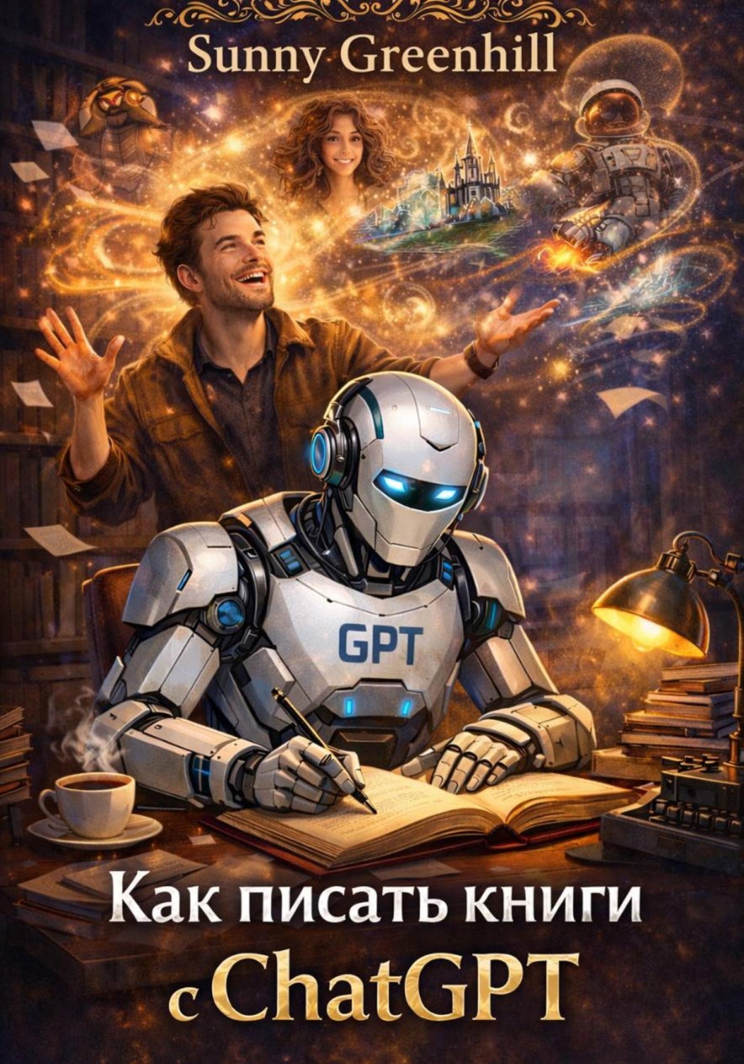 Обложка книги «Как писать книги с ChatGPT»