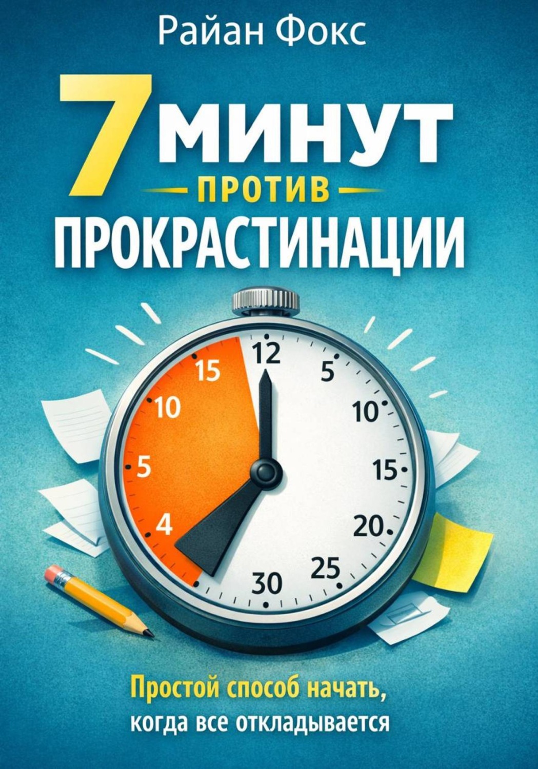 Обложка книги «7 минут против прокрастинации. Простой способ начать, когда всё откладывается»