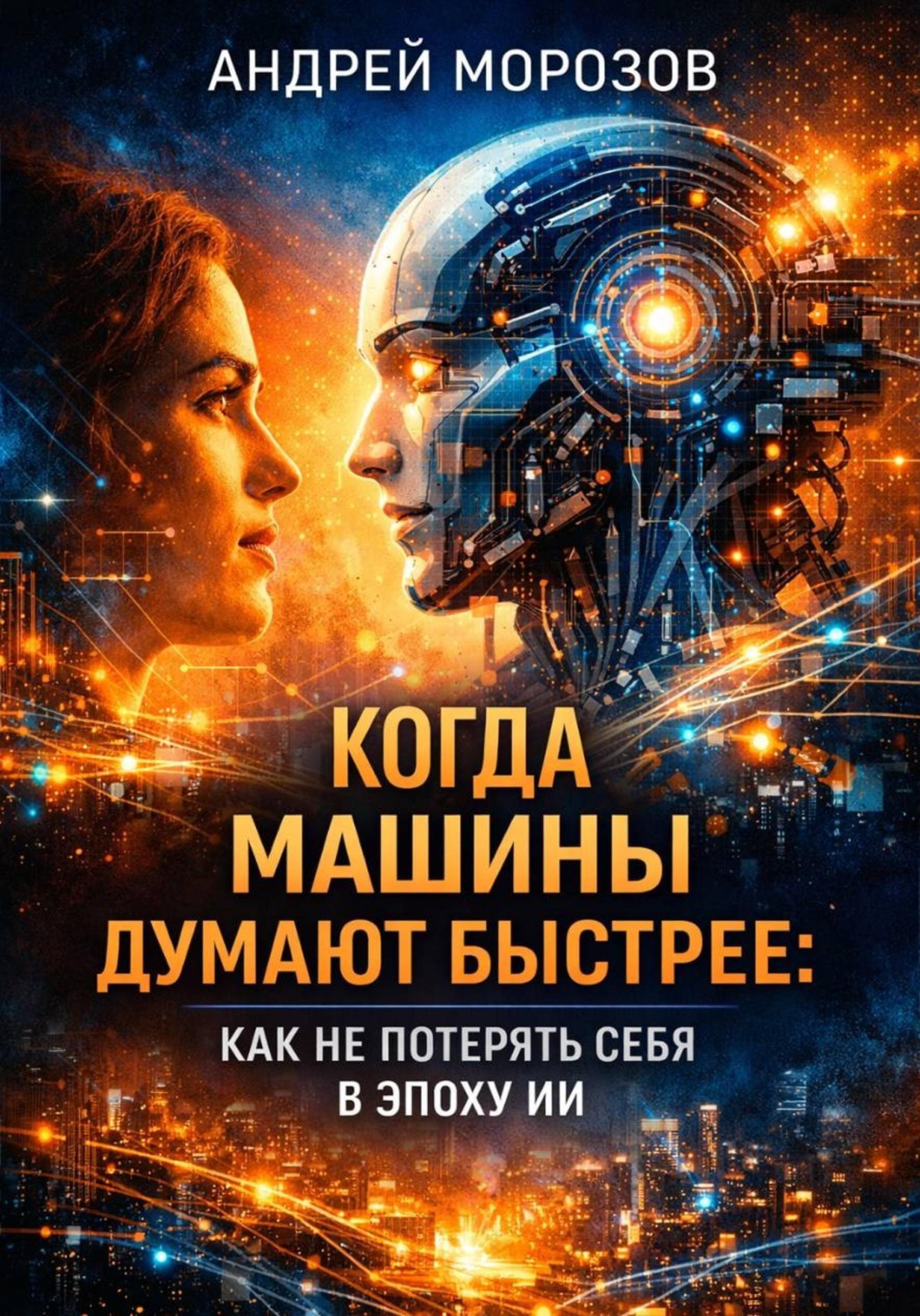 Обложка книги «Когда машины думают быстрее: как не потерять себя в эпоху ИИ»