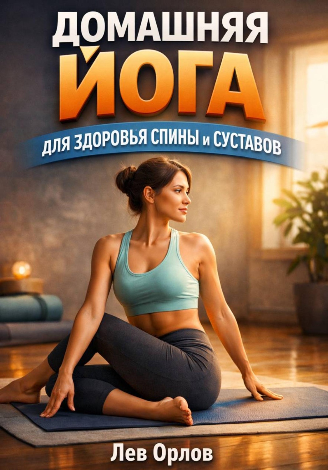 Обложка книги «Домашняя Йога для Здоровья Спины и Суставов»