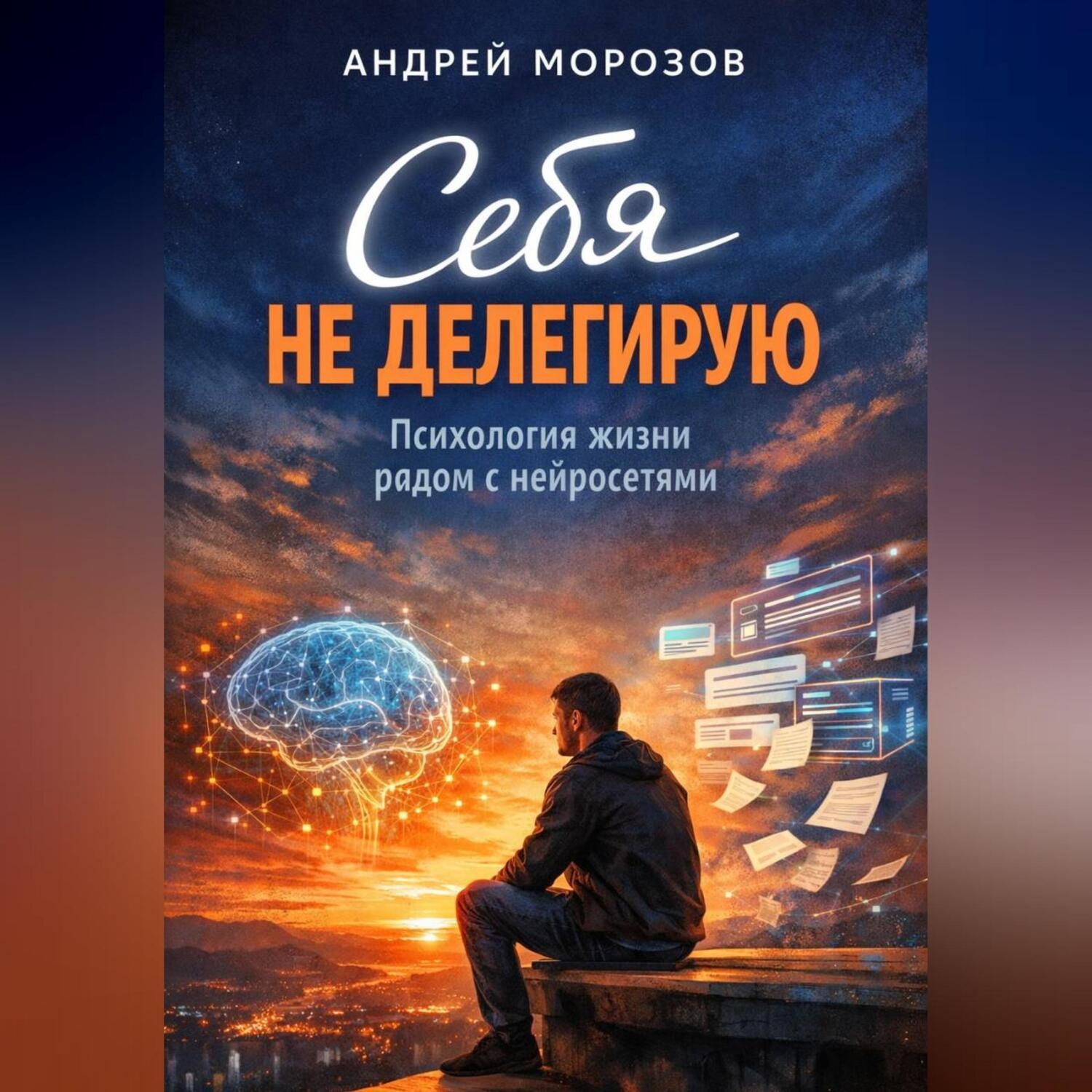 Обложка книги «Себя не делегирую. Психология жизни рядом с нейросетями»